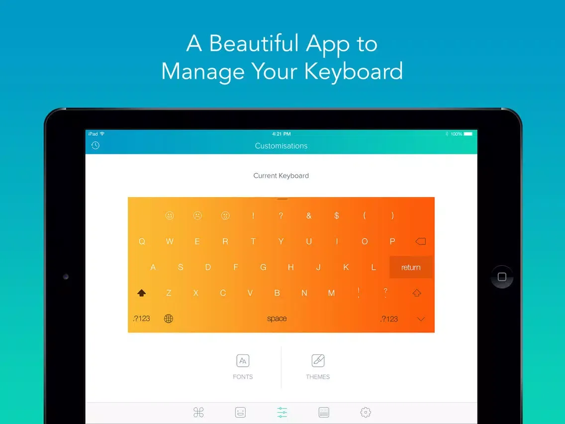 تصاویر OneKey - Your #1 Personalised Keyboard iPad 