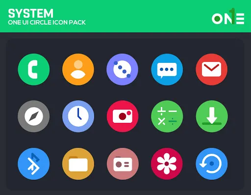 OneUI Circle Icon Pack স্ক্রিনশট
