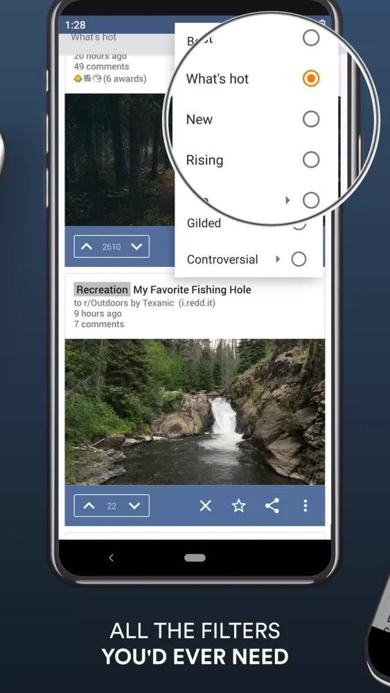 Скриншоты BaconReader Premium