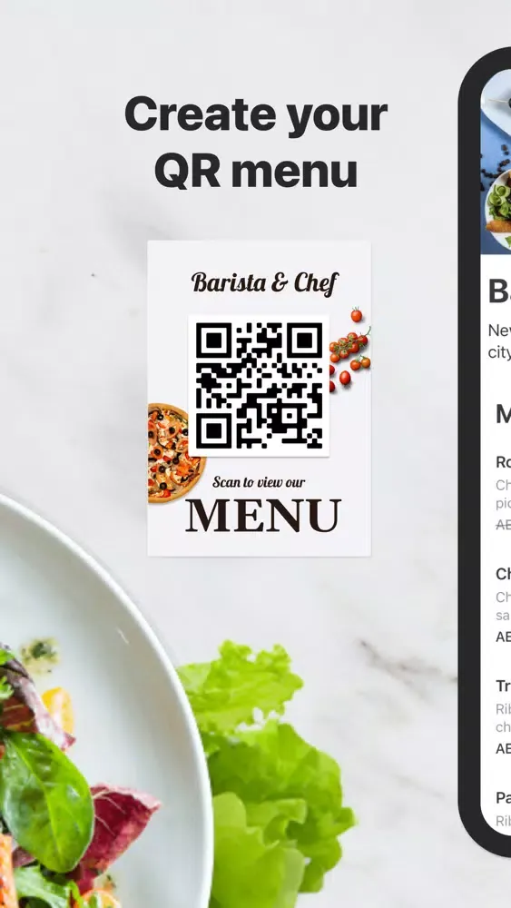 OneMenu - QR menu Screenshots