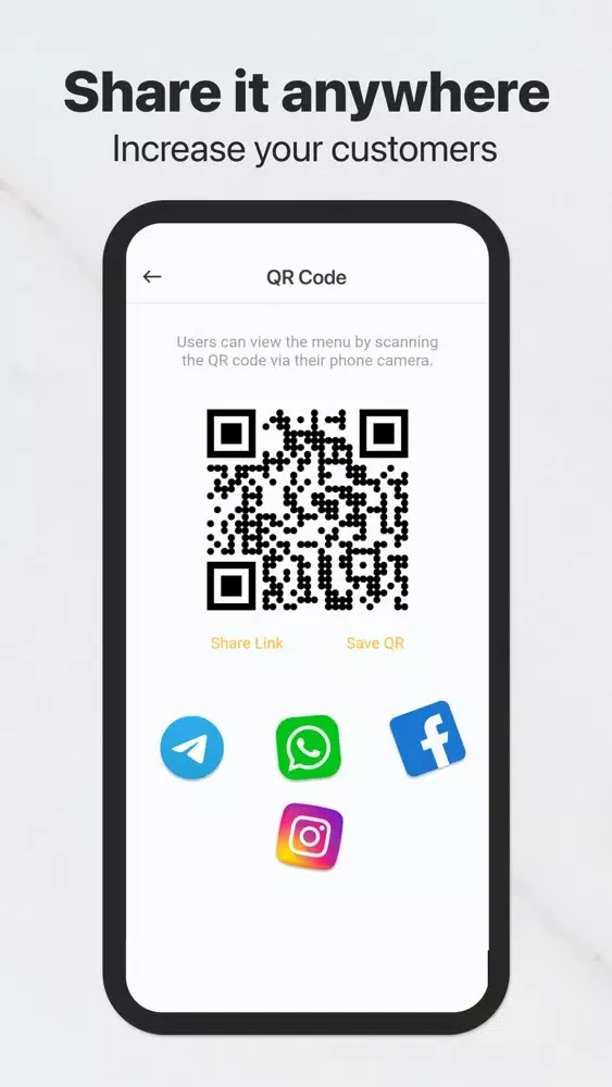 OneMenu - QR menu Screenshots