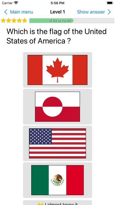 Flags Quiz應用截圖