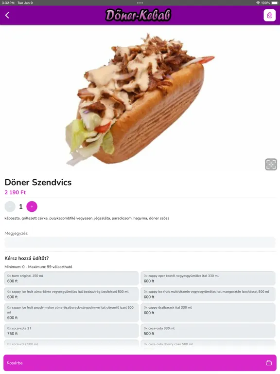 Capturas de pantalla de Döner-Kebab Pizzéria iPad 