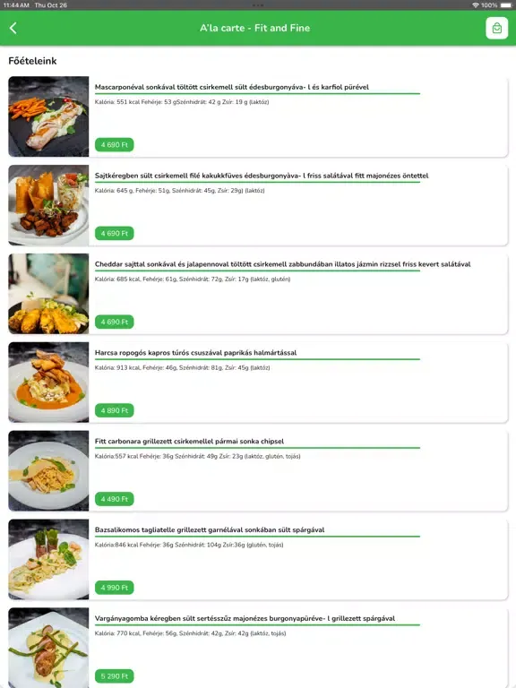 Capturas de tela do Fit and Fine Trattoria iPad 