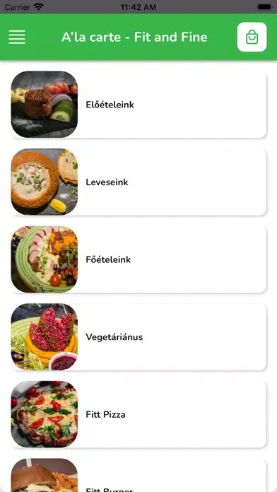 Capturas de tela do Fit and Fine Trattoria