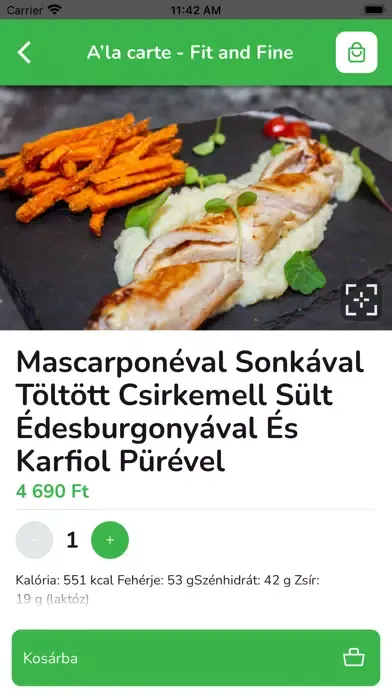 Capturas de tela do Fit and Fine Trattoria