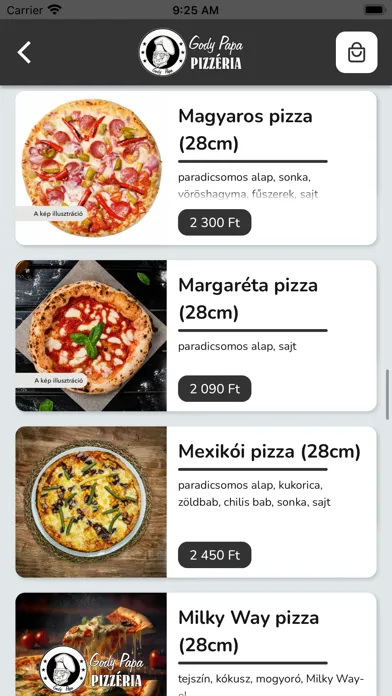 Gody Papa Pizzéria應用截圖
