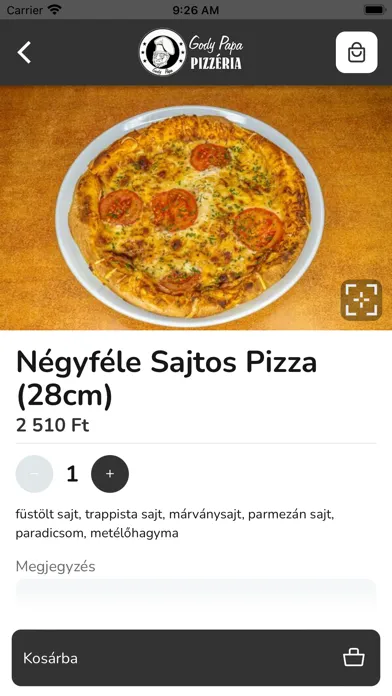 Gody Papa Pizzéria應用截圖