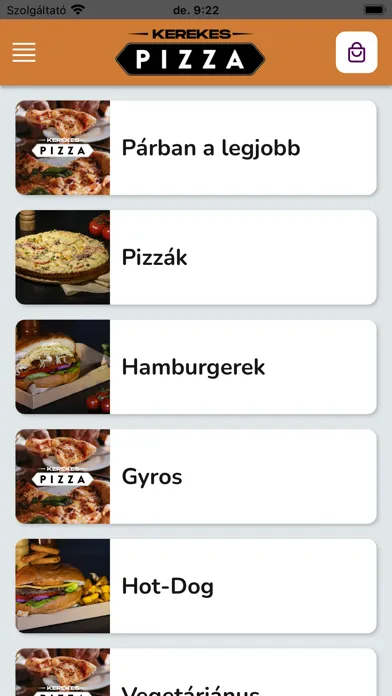 Capturas de tela do Kerekes Pizza