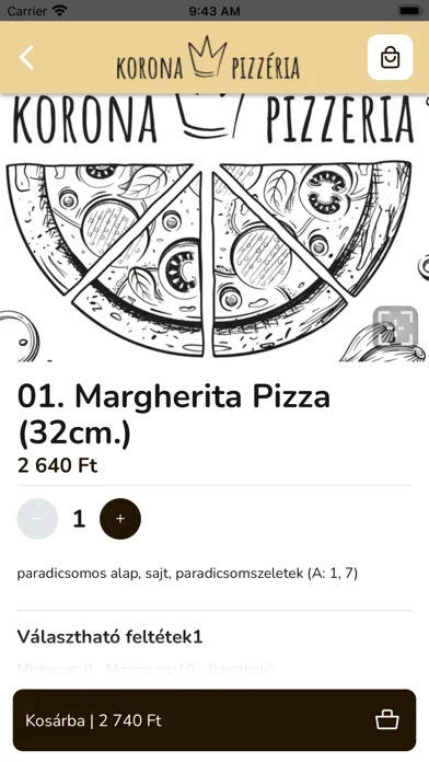 Korona Pizzéria স্ক্রিনশট