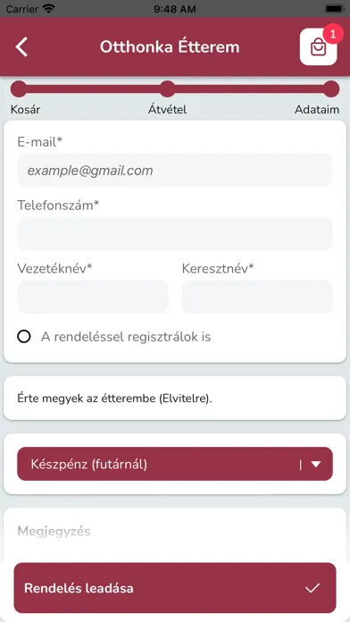 Tangkapan layar Otthonka Étterem