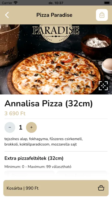 Pizza Paradise Dunaújváros स्क्रीनशॉट