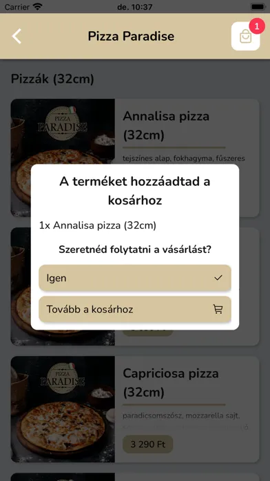Pizza Paradise Dunaújváros स्क्रीनशॉट