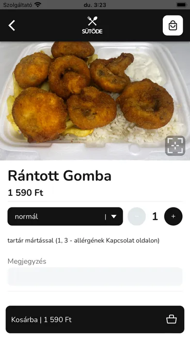 Capturas de tela do Sütöde Győr