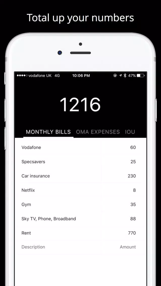 Скриншоты Totals - Track Your Numbers