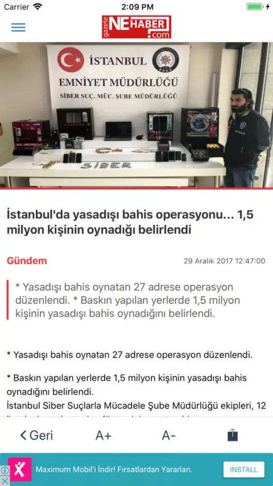Gazete Ne Haber Ekran Görüntüleri