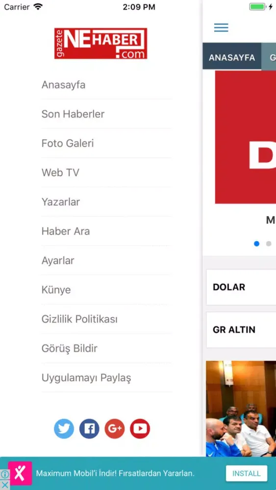 Gazete Ne Haber Ekran Görüntüleri