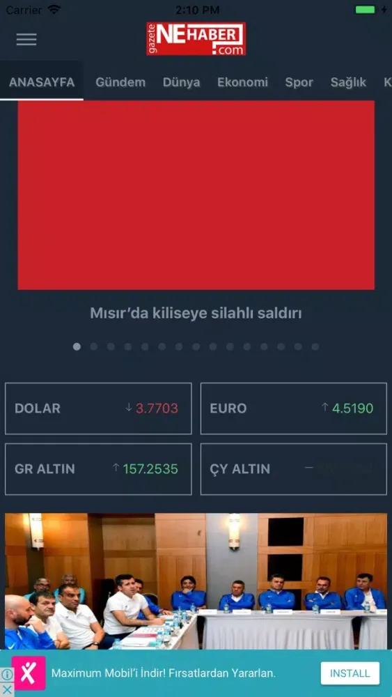 Gazete Ne Haber Ekran Görüntüleri