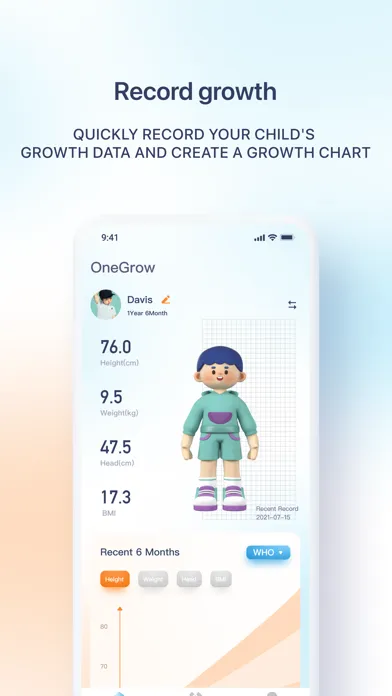 OneGrow - Child Growth Tracker Screenshots