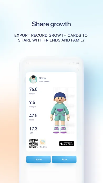 OneGrow - Child Growth Tracker Screenshots