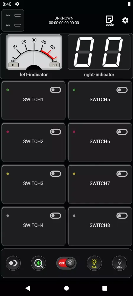 Bluetooth Switch - Arduino Ekran Görüntüleri