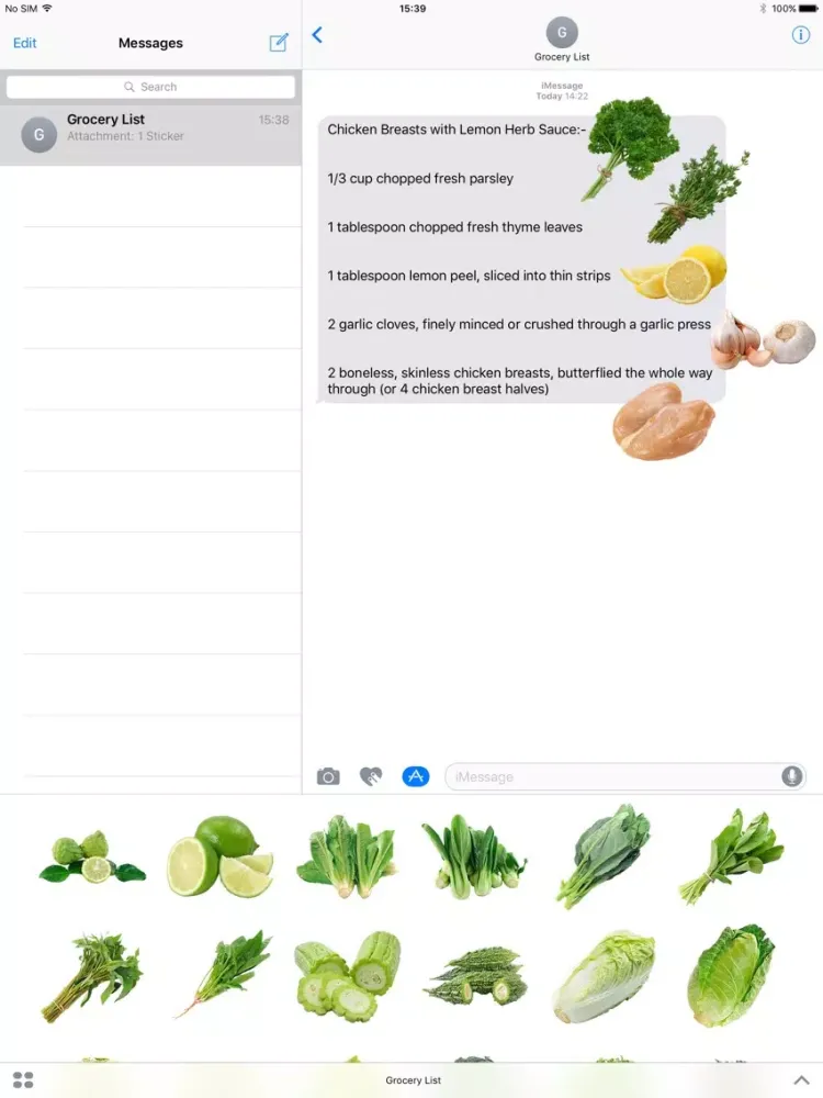 Grocery List - Cooking Recipe Ingredients iPad 应用截图