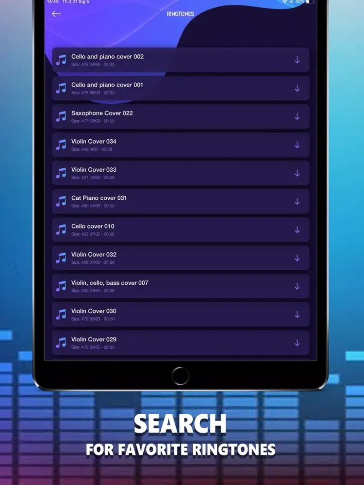 Ringtones for iPhone ° iPad 应用截图