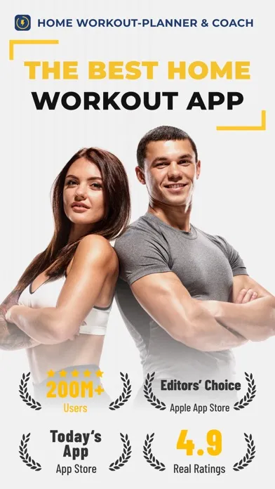Tangkapan skrin Home Workout - Planner & Coach