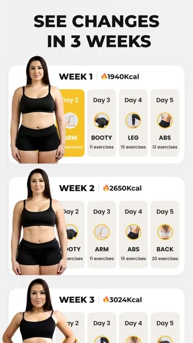 Tangkapan skrin Home Workout - Planner & Coach