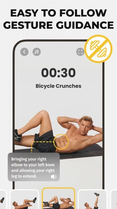 Tangkapan skrin Home Workout - Planner & Coach