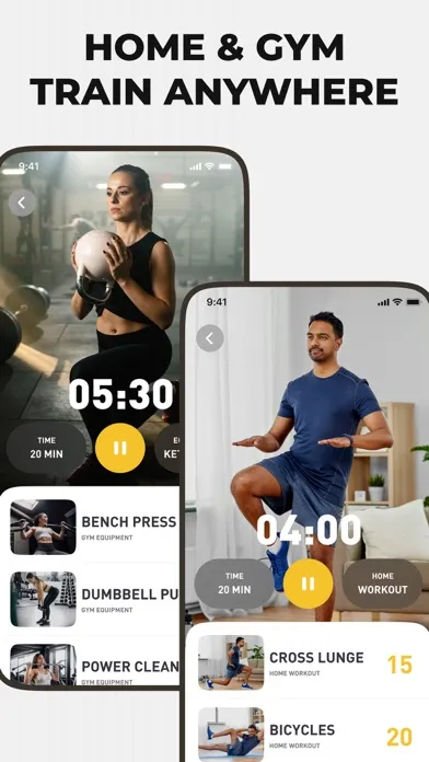 Tangkapan skrin Home Workout - Planner & Coach
