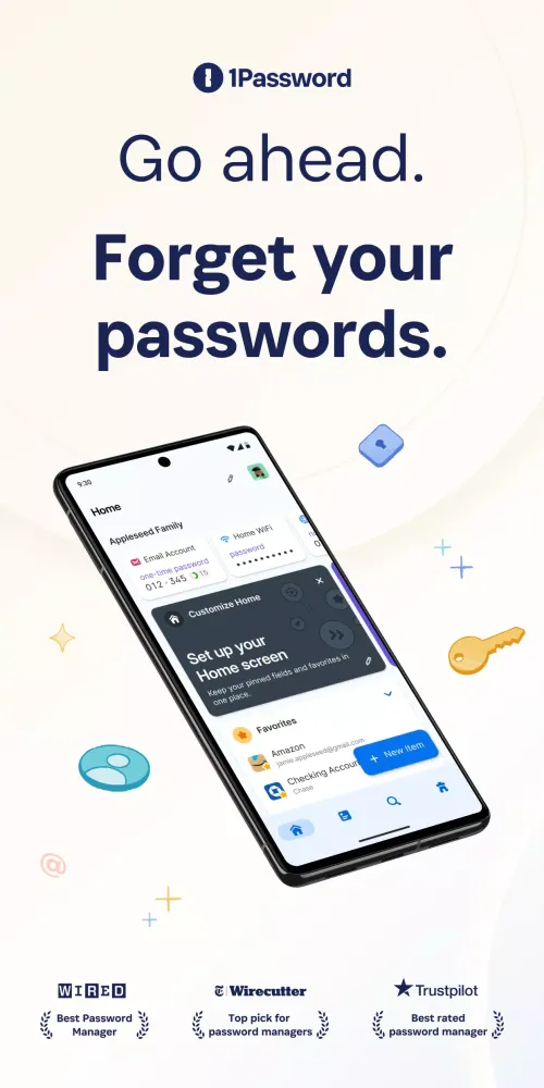 Capturas de pantalla de 1Password