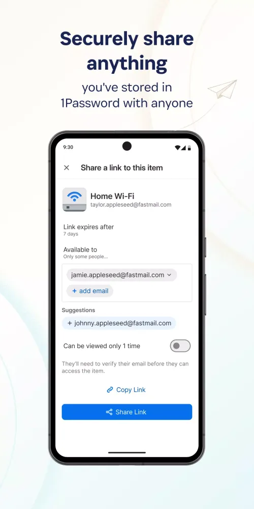 Capturas de pantalla de 1Password