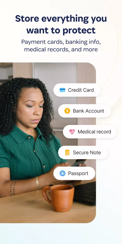 Capturas de pantalla de 1Password