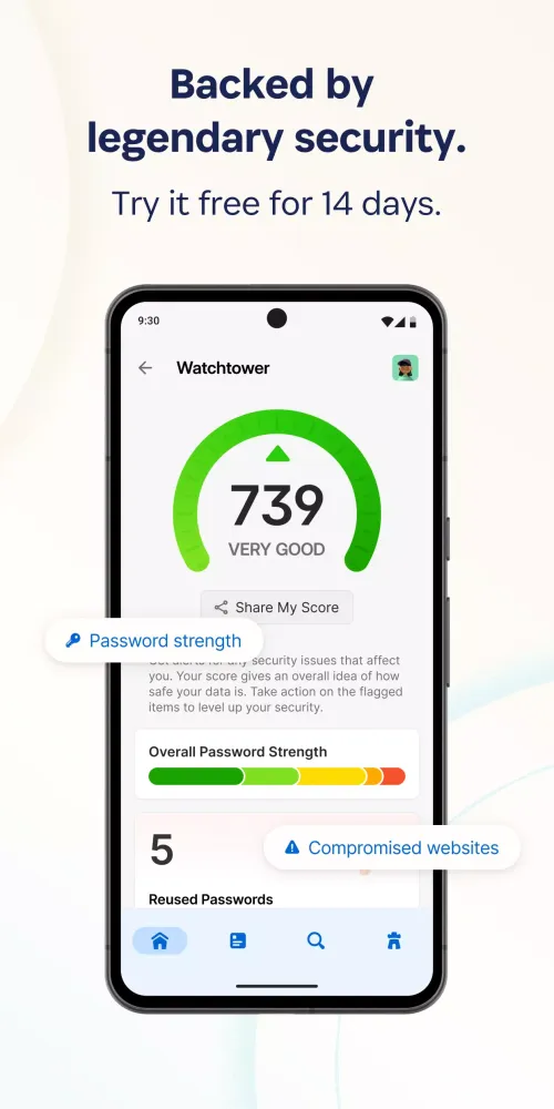 Capturas de pantalla de 1Password