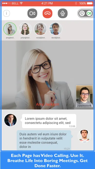 Capturas de tela do OnePgr Meet for Video Calls