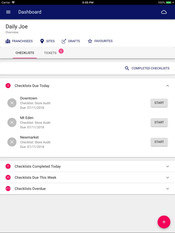 1Place Compliance Manager iPad  Screenshots