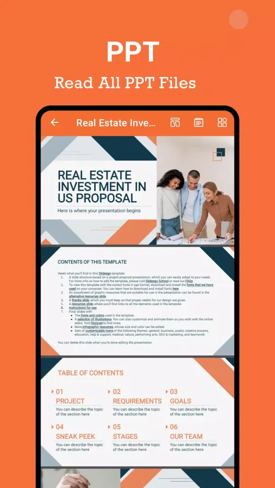تصاویر PDF Reader
