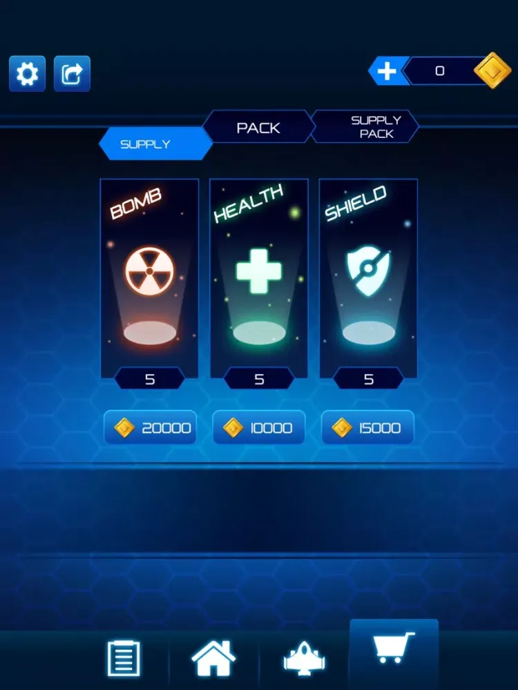 Galaxy Shooter Attack iPad  سکرین شاٹس