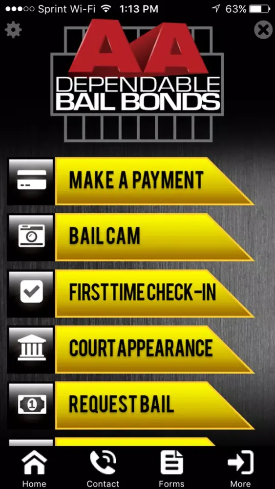 Zrzuty ekranu AA Dependable Bail Bonds