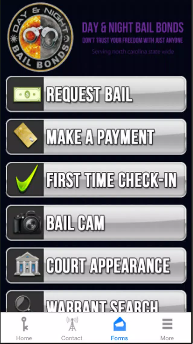 Zrzuty ekranu Day and Night Bail Bonds