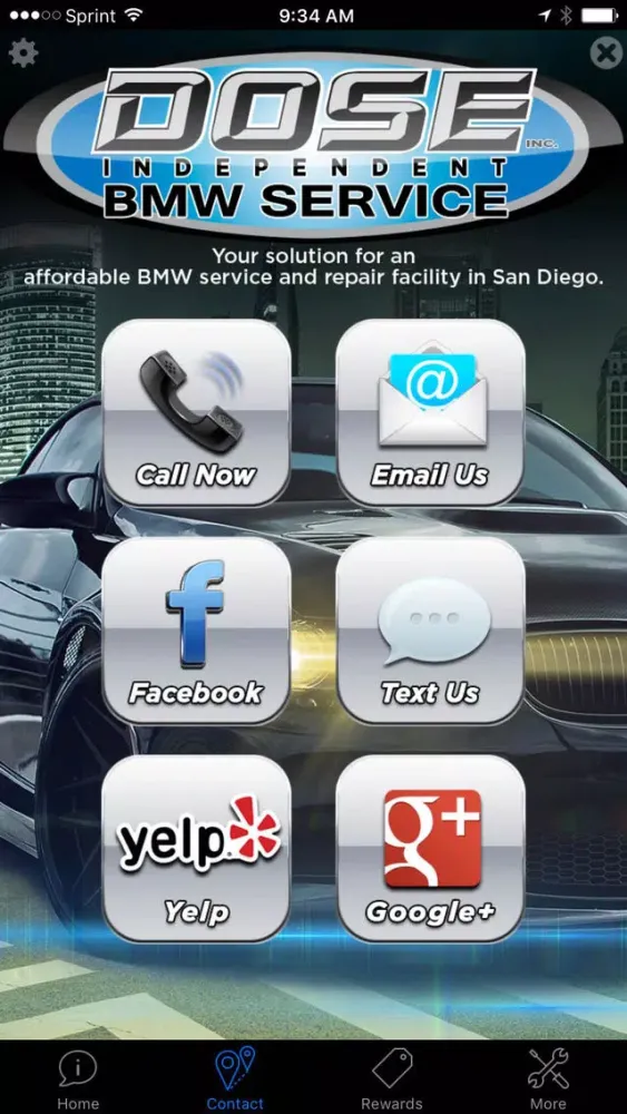 Tangkapan skrin Dose BMW Service