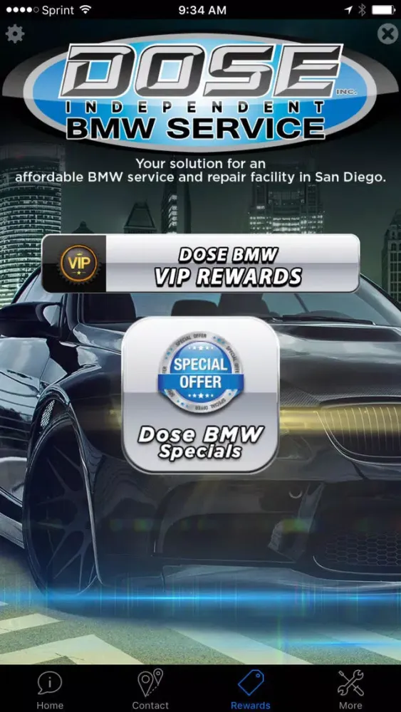 Tangkapan skrin Dose BMW Service
