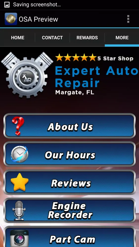 Capturas de tela do Expert Auto Repair
