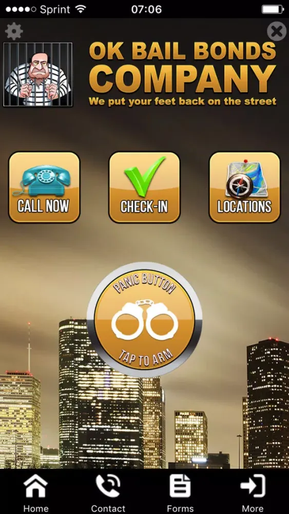 Capturas de tela do OK Bail Bonds