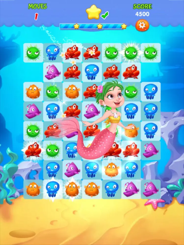 Fish Paradise Swap iPad  Screenshots