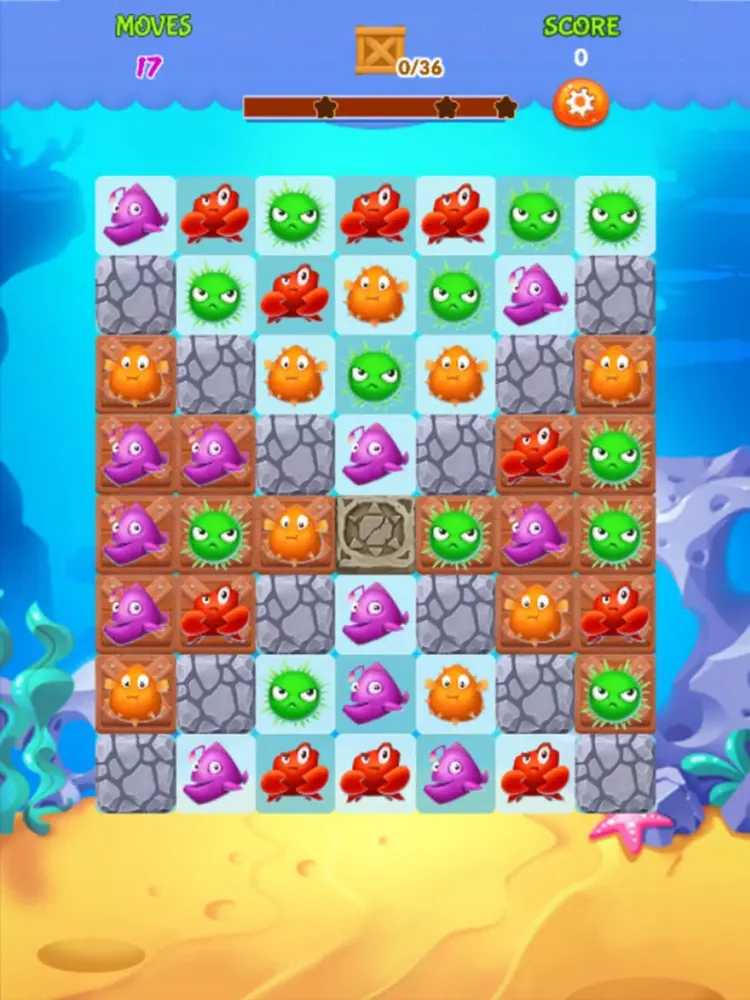 Fish Paradise Swap iPad  Screenshots