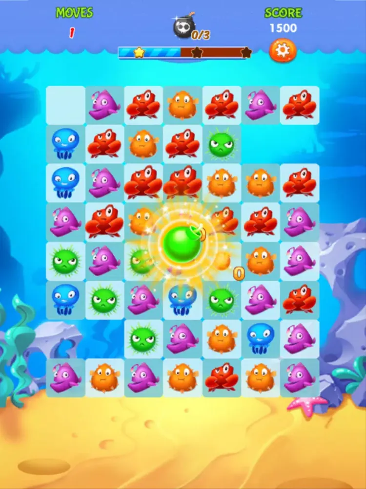Fish Paradise Swap iPad  Screenshots