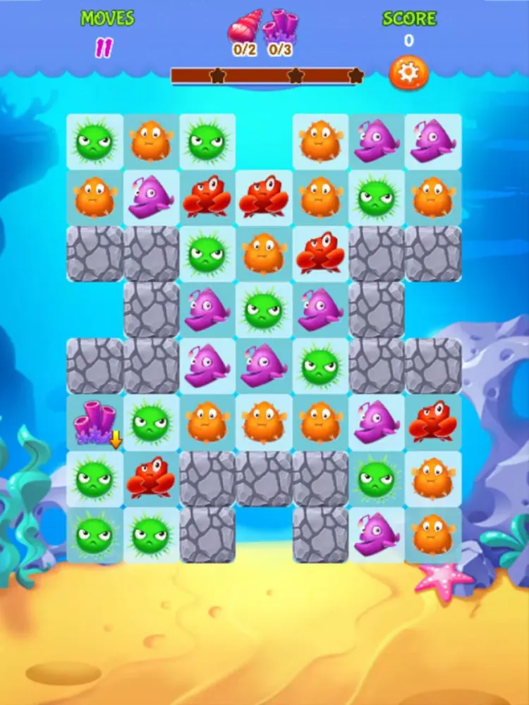 Fish Paradise Swap iPad  Screenshots