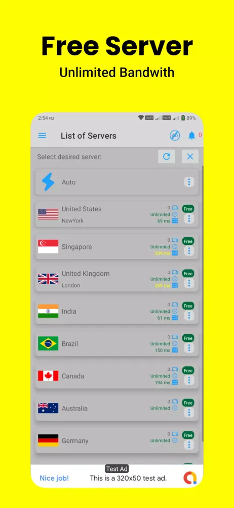 OneTap Vpn应用截图